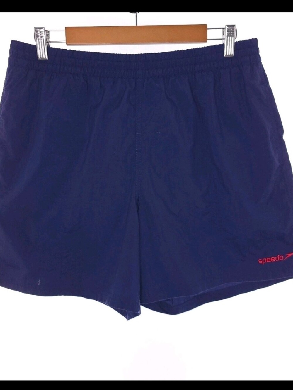 Speedo Mens Size Large Solid Blue Swimming Trunks